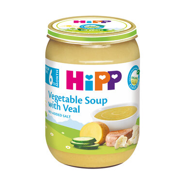 Суп овочевий Хіпп (HiPP) з ніжною телятиною з 6 місяців 190 г