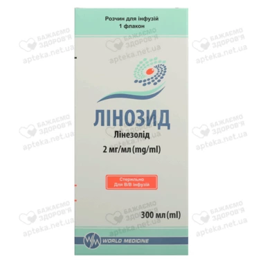 Линозид раствор для инфузий 2 мг/мл флакон 300 мл