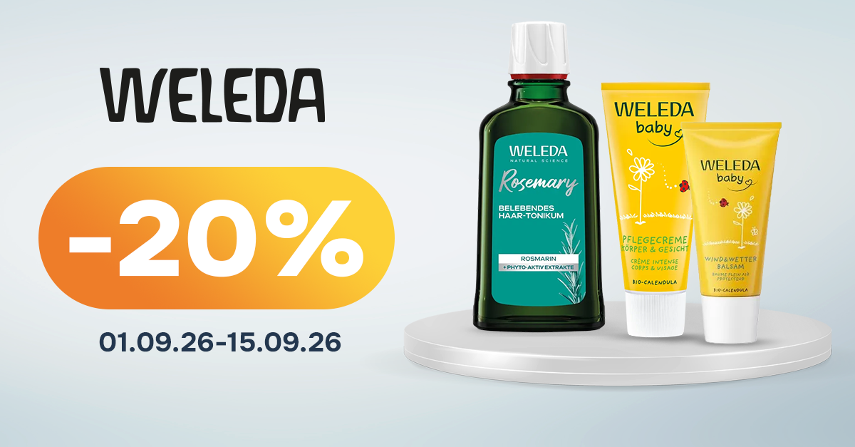  Знижка 20% на ТМ Веледа