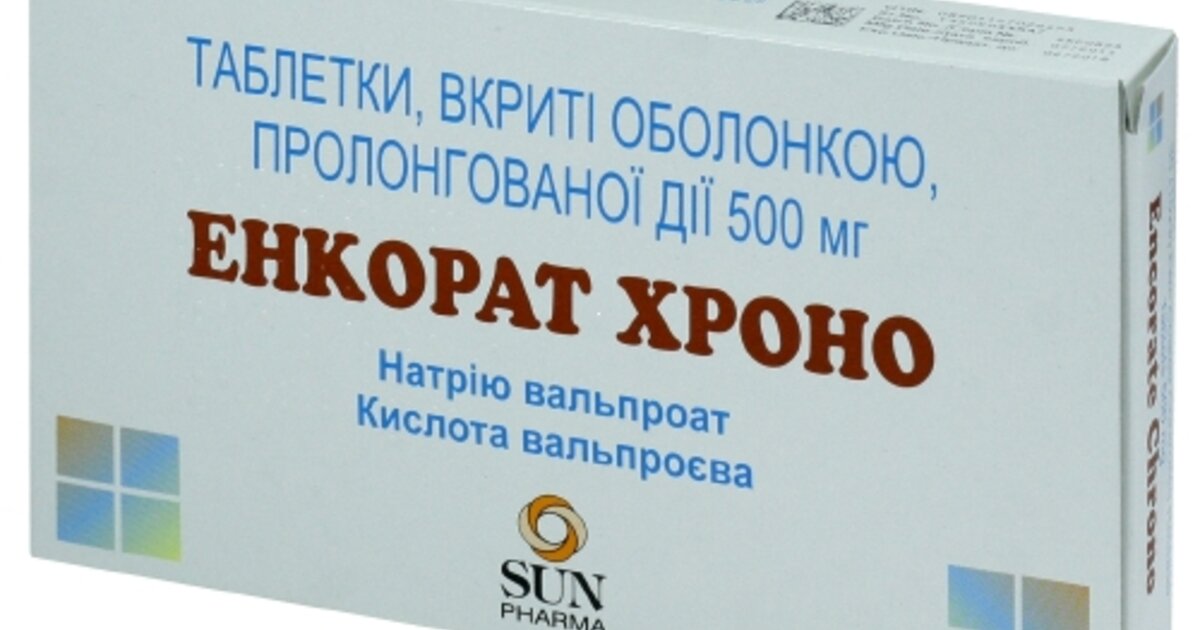 Энкорат Хроно таблетки покрытые оболочкой 500 мг №30, SUN  - цена .