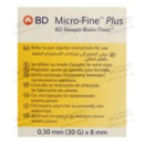 Игла для шприц-ручки BD Микро-Файн Плюс (BD Micro-Fine Plus) размер 30G (0,3 мм*8 мм) №100 — Фото 8