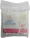 Ватні палички Леді Коттон (Lady Cotton) упаковка поліетилен 100 шт — Фото 3