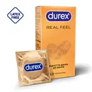 Презервативи Дюрекс (Durex Real Feel) з синтетичного латексу з силіконовою змазкою природні відчуття 12 шт — Фото 7
