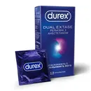 Презервативи Дюрекс (Durex Dual Extase) рельєфні з анестетиком 12 шт — Фото 7