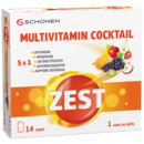 Зест (ZEST) Мультивітамінний коктейль саше №14 — Фото 3