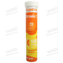 Суперия (Superia) Витамин С таблетки шипучие с апельсиновым вкусом без сахара 500 мг №20 — Фото 3