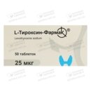 L-Тироксин-Фармак таблетки 25 мкг №50 — Фото 3