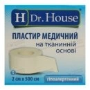 Пластир Доктор Хаус (Dr.House) медичний на тканинній основі розмір 2 см*500 см 1 шт — Фото 4
