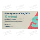Бисопролол-Сандоз таблетки покрытые оболочкой 10 мг №90 (15х6) — Фото 4