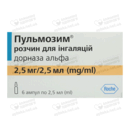 Пульмозим раствор для ингаляций 2,5 мг/2,5 мл ампулы №6 — Фото 4