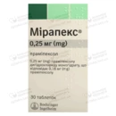 Мірапекс таблетки 0,25 мг №30 — Фото 4