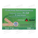 Пластир Ігар (IGAR) еластичний на полімерній основі розмір 2,5 см*7,6 см 100 шт — Фото 6
