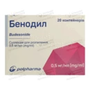 Бенодил суспензія для розпилення 0,5 мг/1 мл контейнер 2 мл №20 — Фото 4