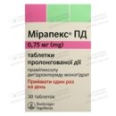 Мірапекс ПД таблетки пролонгованої дії 0,75 мг №30 — Фото 4