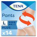 Подгузники-трусы для взрослых Тена Пантс Плюс Лардж (Tena Pants+ Large) размер 3 (L) 14 шт — Фото 8