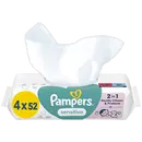 Серветки вологі дитячі Памперс Бебі Сенситив (Pampers Baby Sensitive) 208 шт (4х52) — Фото 8
