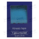 Пластир медичний Кінезіо тейп синій розмір 5 см*5 м 1 шт — Фото 8