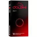 Презервативы Долфи (Dolphi) 3 в1 анатомической формы с точками и ребрами 12 шт — Фото 5