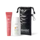 Бабе Лабораториос (Babe Laboratorios) набор солнцезащитный FACE & LIPS PINK SET матирующий флюид+ Тинт PINK + Чехол для очков в подарок — Фото 4