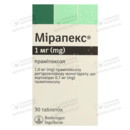 Мірапекс таблетки 1 мг №30 — Фото 4