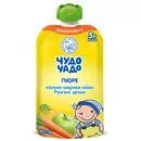 Пюре фруктово-овочеве Чудо-Чадо яблуко-морква-айва з цукром з 4 місяців 90 г (пауч) — Фото 3