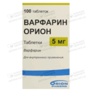 Варфарин Оріон таблетки 5 мг №100 — Фото 4