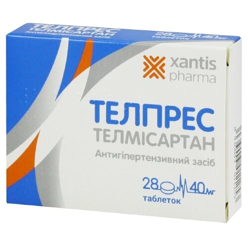 Телпрес таблетки 40 мг №28, Laboratorios Liconsa  - цена 116.1 .