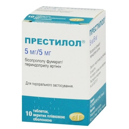 Престилол таблетки покрытые оболочкой 5 мг/5 мг №10, Servier Industrie .