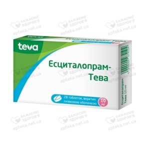 Есциталопрам-Тева табл. в/о 10 мг №28