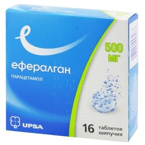 Ефералган таблетки шипучі 500 мг №16