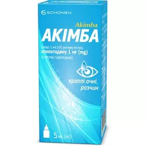 Акімба краплі очні 1 мг/мл флакон 5 мл