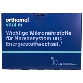Ортомол Вітал М (Orthоmol Vital M) для чоловіків флакони+капсули курс 30 днів