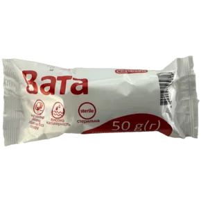 Вата медична стерильна ролик Профі Фарм 50 г