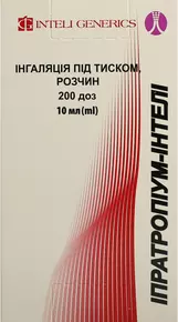 Іпратропіум-Інтелі інгаляція 20 мкг/доза 200 доз балон 10 мл