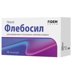 Флебосил супозиторії ректальні №10, Фідем Фарм