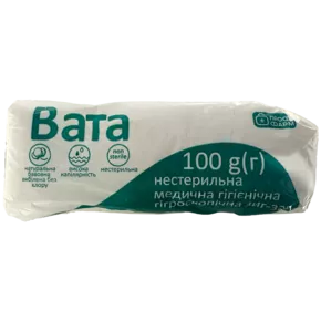 Вата медична нестерильна зиг-заг Профі Фарм 100 г