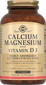 Солгар (Solgar) Кальцій Магній з вітаміном Д3 таблетки №150