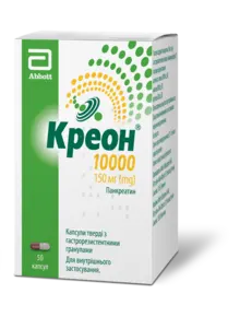 Креон 10 000 капсулы 150 мг флакон №50