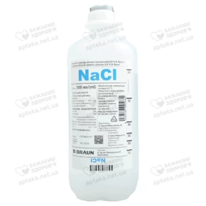 Натрия хлорид (физ. раствор) раствор для инфузий 0,9% флакон 500 мл №10