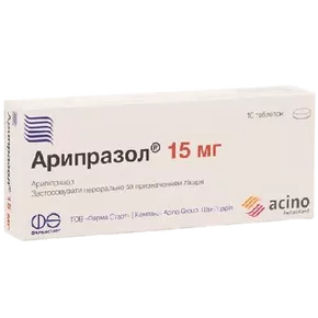Арипразол таблетки 15 мг №10