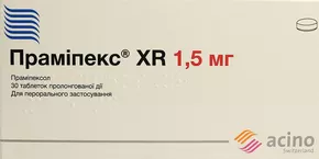 Праміпекс XR таблетки пролонгованої дії 1,5 мг №30