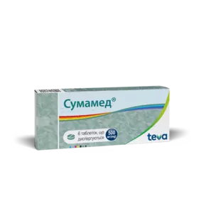 Сумамед таблетки диспергуючі 500 мг №6