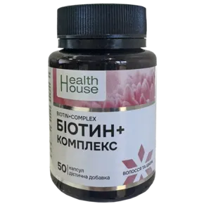 Біотин+комплекс капсули №50, Хелз Хаус