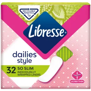 Прокладки Лібрес Дейлі стайл со слім (Libresse Dailies Style So Slim) щоденні 32 шт