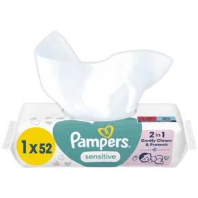 Серветки дитячі Памперс (Pampers Baby Sensitive) 52 шт