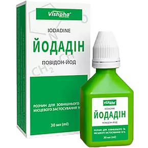 Йодадін розчин 10% флакон 30 мл