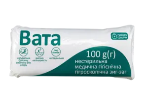 Вата медична нестерильна зиг-заг Профі Фарм 100 г