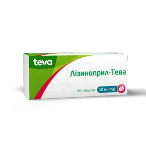 Лизиноприл-Тева таблетки 10 мг №60