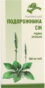 Подорожника сік флакон 100 мл