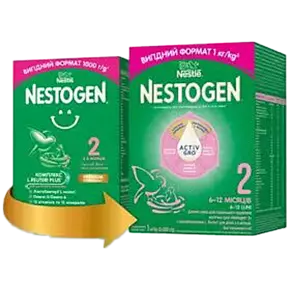 Смесь молочная Нестле Нестожен 2 (Nestle Nestogen) с 6 месяцев 1000 г